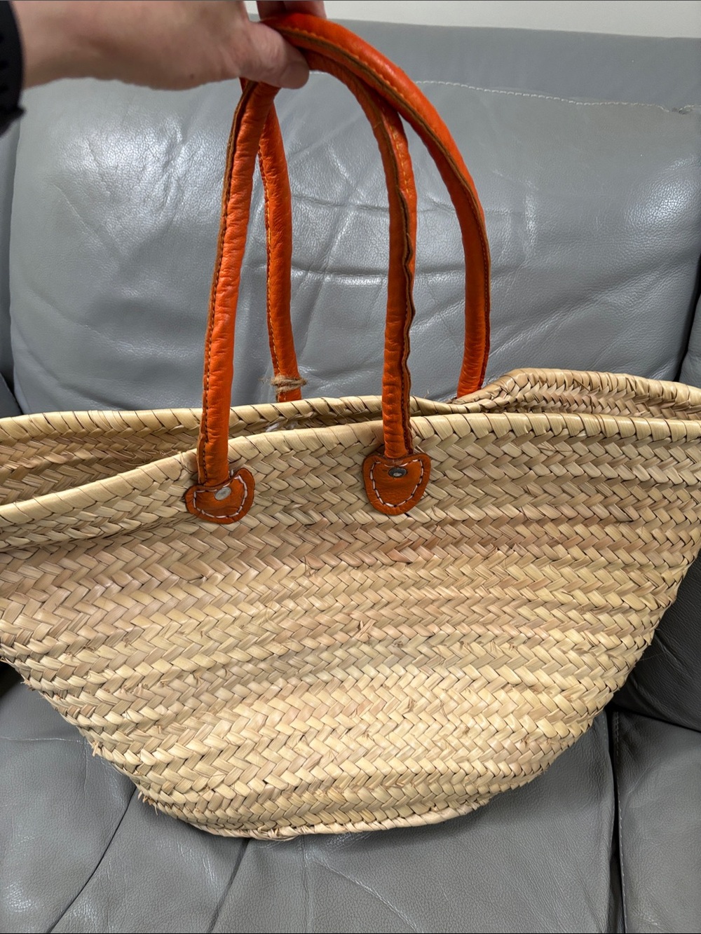 Jeanne Beatrice vintage straw bag